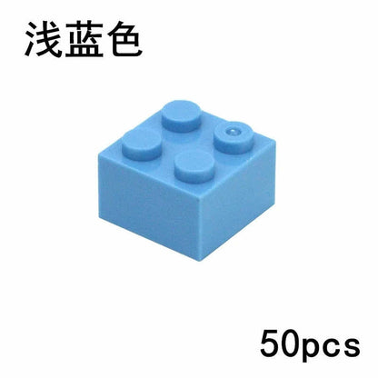 50pcs 2x2 Thick Brick 3003 Educational Building Block Bricks Toy DIY - 18 Colors