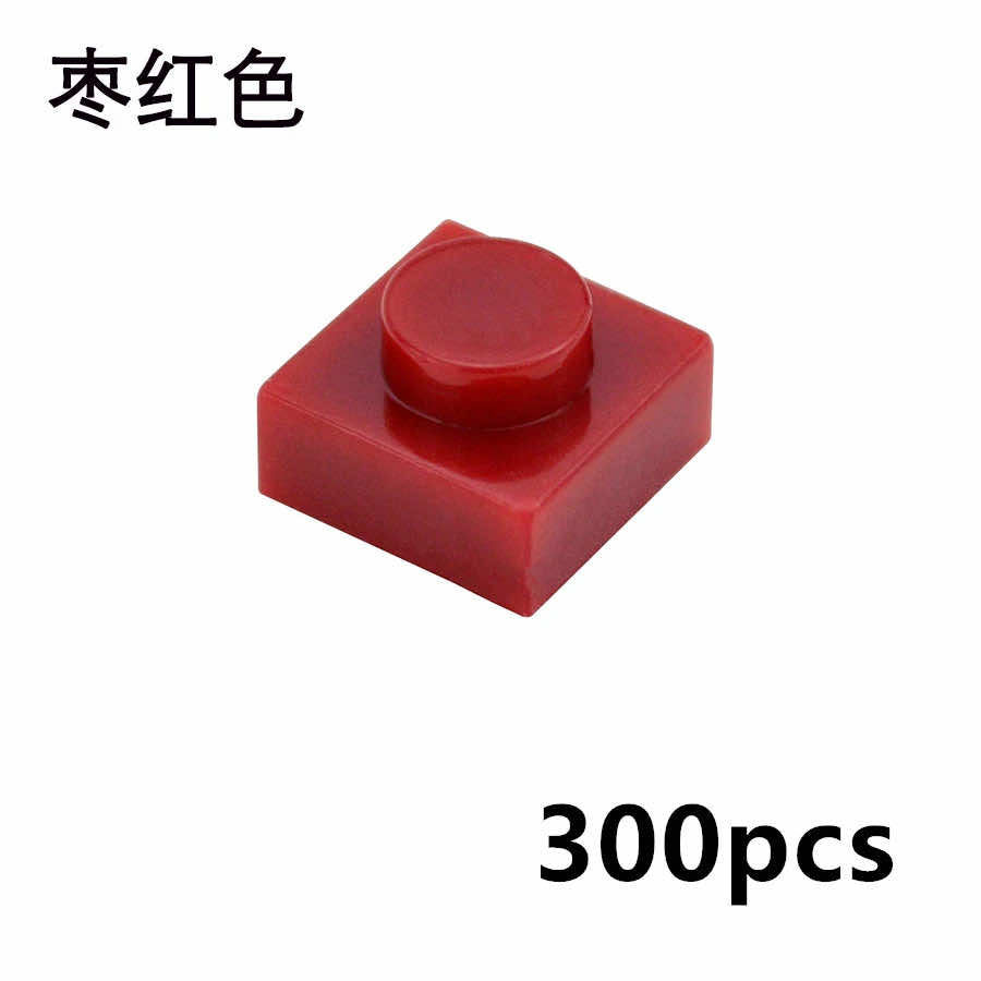 300pcs Thin 1x1 Dots 3024 DIY for Lego Kits Wall bricks Building Blocks Set