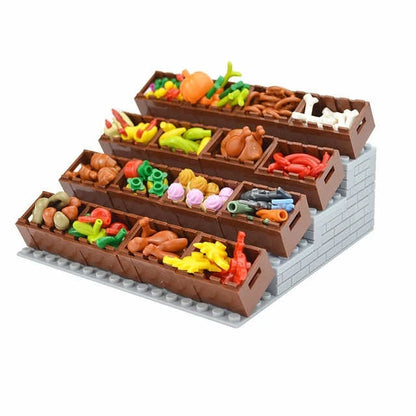 City Food Fruit Trees Box Flower Parts for Lego Sets Building Blocks Sets DIY