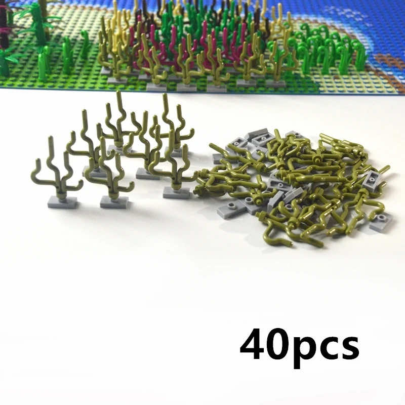 City Parts for LEGO Kits Seaweed grass Bush Leaf base bricks Building Blocks DIY | The Drift Art Co. 9