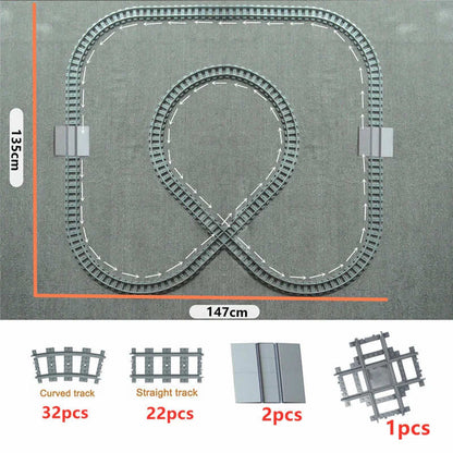 City Rail Flexible Tracks for LEGO Kit Train Building Blocks Sets DIY - 20 Sets!