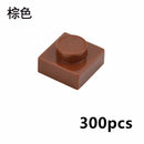 300pcs Thin 1x1 Dots 3024 DIY for Lego Kits Wall bricks Building Blocks Set | The Drift Art Co. 23