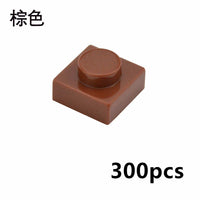 300pcs Thin 1x1 Dots 3024 DIY for Lego Kits Wall bricks Building Blocks Set | The Drift Art Co. 23