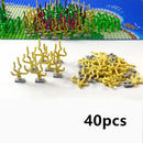 City Parts for LEGO Kits Seaweed grass Bush Leaf base bricks Building Blocks DIY | The Drift Art Co. 8