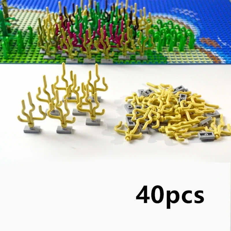 City Parts for LEGO Kits Seaweed grass Bush Leaf base bricks Building Blocks DIY | The Drift Art Co. 8