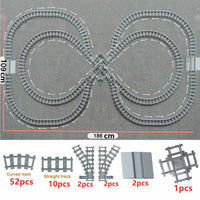 City Rail Flexible Tracks for LEGO Kit Train Building Blocks Sets DIY - 20 Sets! | The Drift Art Co. 12