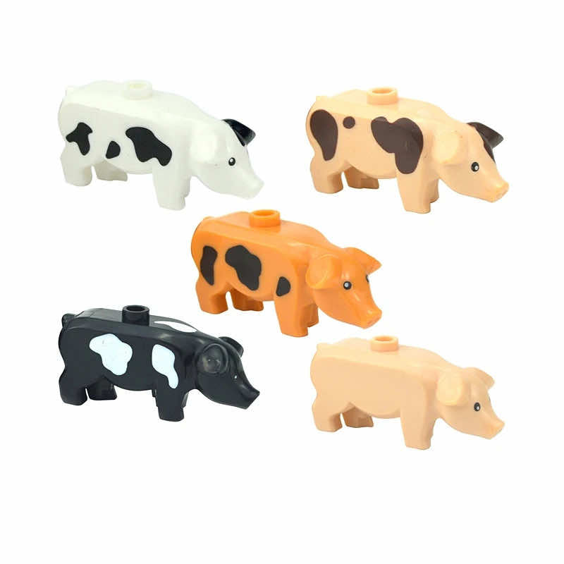 City Animals Zoo Dinosaur Shark Cat Dog Turtle for LEGO Building Blocks Sets DIY