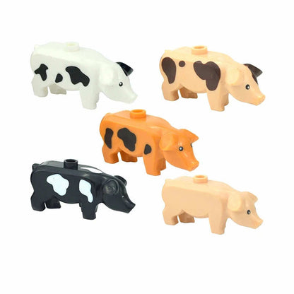 City Animals Zoo Dinosaur Shark Cat Dog Turtle for LEGO Building Blocks Sets DIY