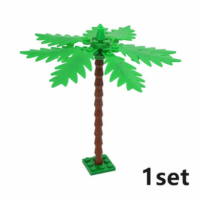 Forest Parts Trunk Palm Pine Grass Parts for Lego Sets Building Blocks Sets DIY