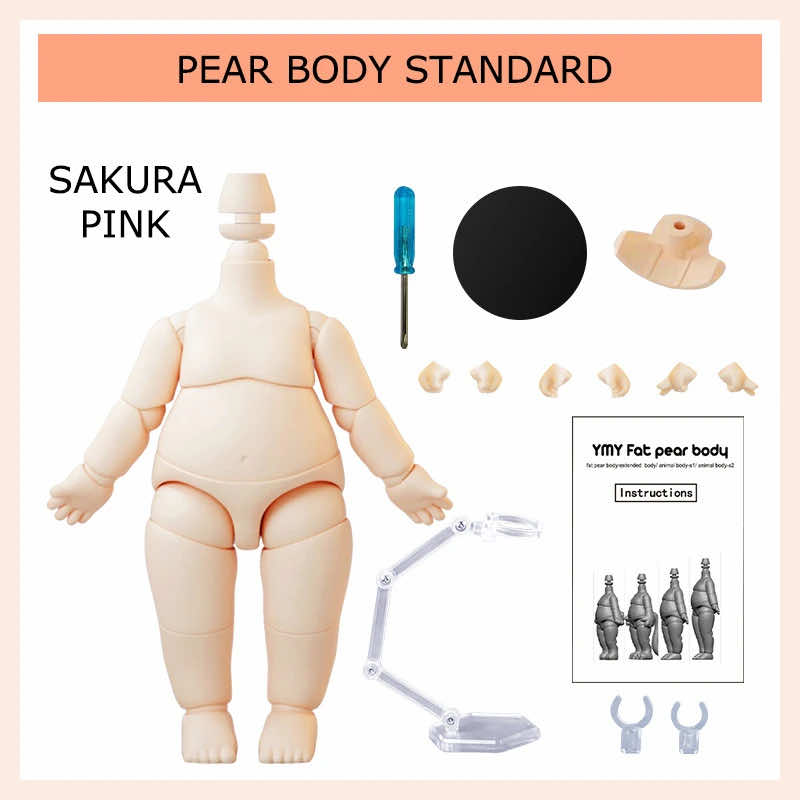 Body - Animal pear w Tail YMY suitable For GSC Head BJD OB 11 Toy Doll