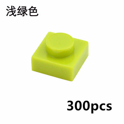 300pcs Thin 1x1 Dots 3024 DIY for Lego Kits Wall bricks Building Blocks Set