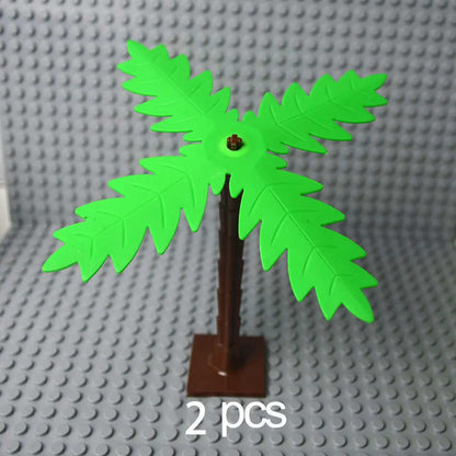 City Parts for LEGO Kits Bush Flower Grass Tree bricks Building Blocks Sets DIY