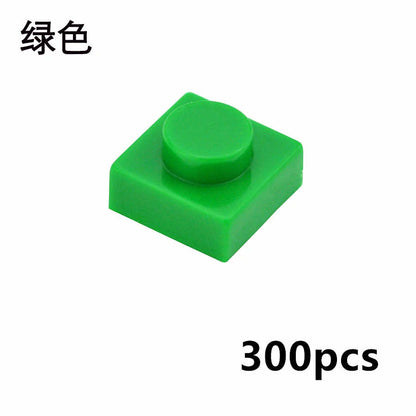 300pcs Thin 1x1 Dots 3024 DIY for Lego Kits Wall bricks Building Blocks Set