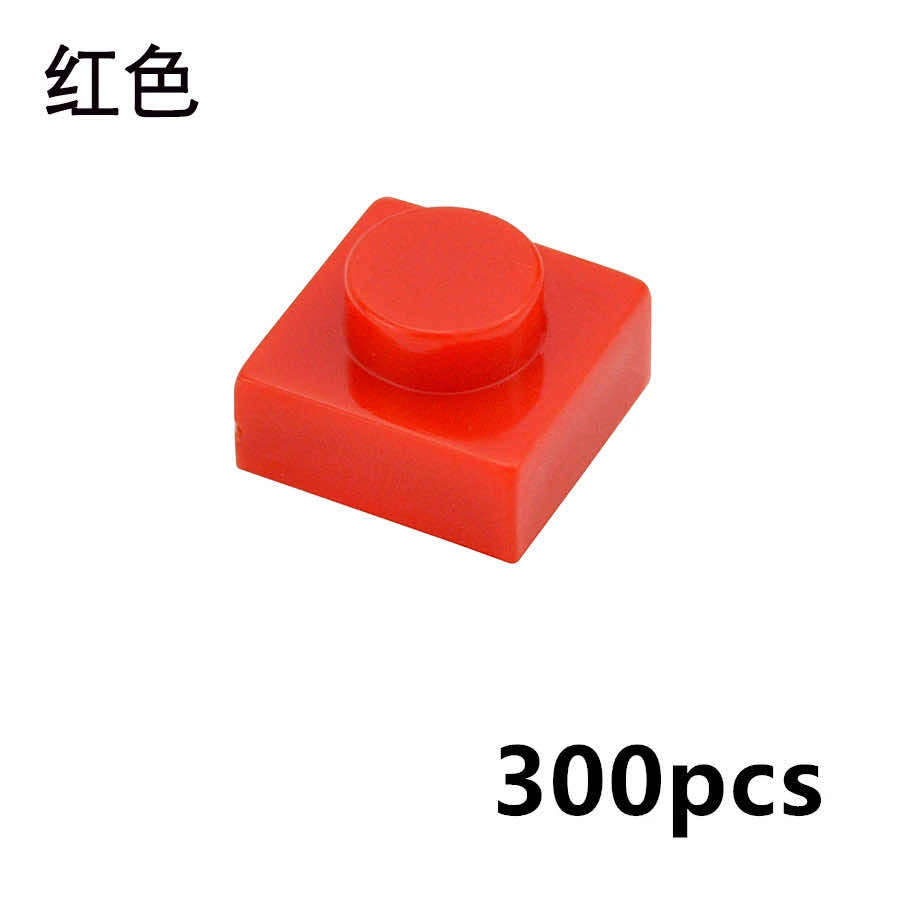 300pcs Thin 1x1 Dots 3024 DIY for Lego Kits Wall bricks Building Blocks Set