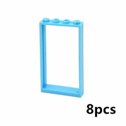 House City Thick Window Door Frame 60596 Parts for Lego Building Block Sets DIY