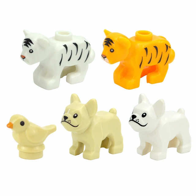 City Animals Zoo Dinosaur Shark Cat Dog Turtle for LEGO Building Blocks Sets DIY