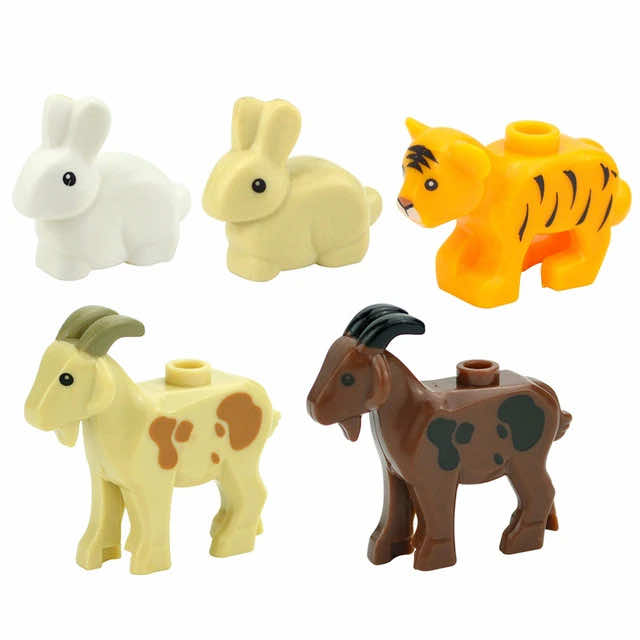 City Animals Zoo Dinosaur Shark Cat Dog Turtle for LEGO Building Blocks Sets DIY