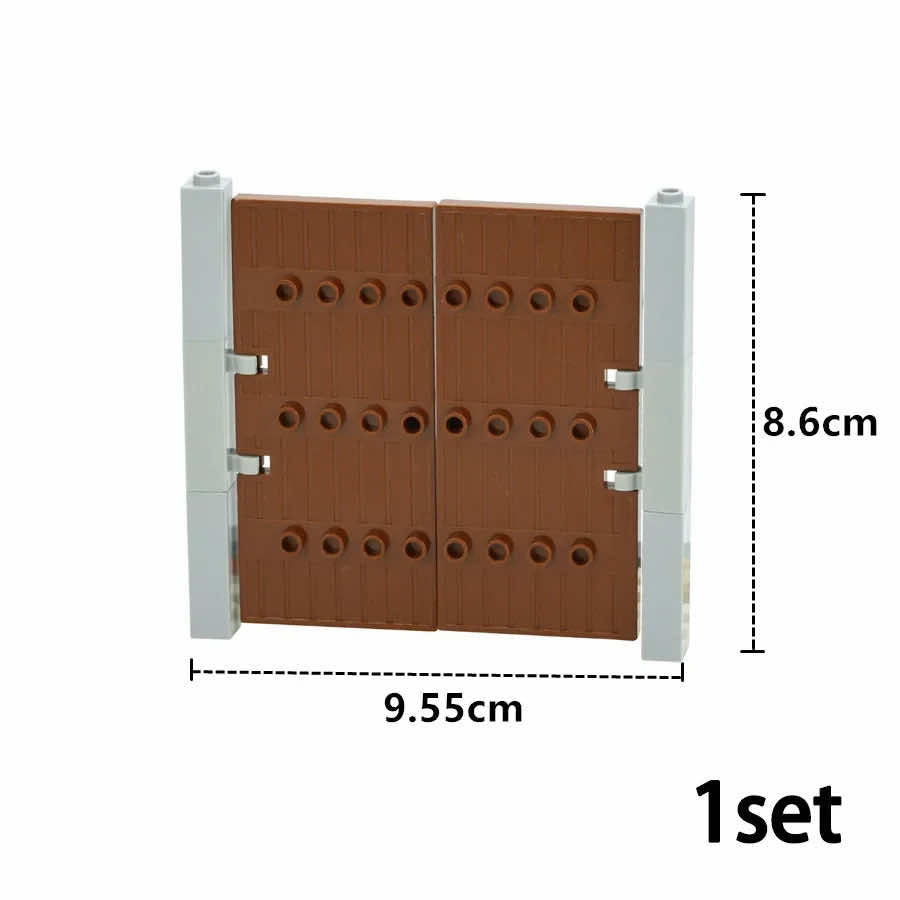 Gate Door 2400 87601 1x5x10 Parts for Lego Building Block Sets DIY