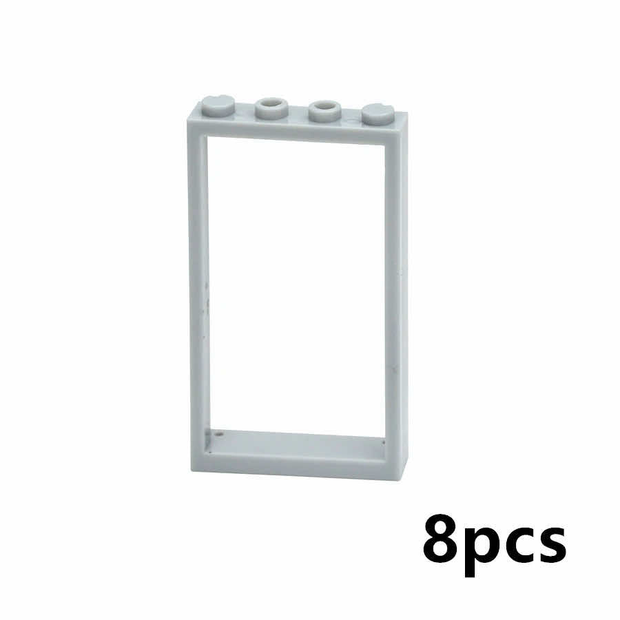 House City Thick Window Door Frame 60596 Parts for Lego Building Block Sets DIY