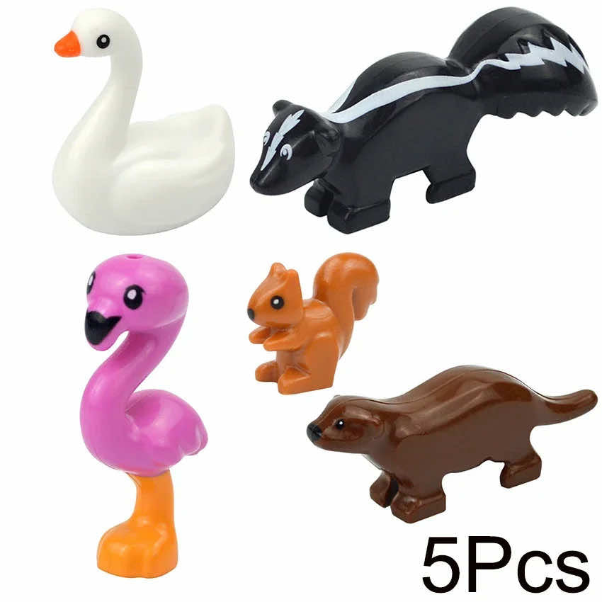 City Animal Building Blocks Duck Swan Cat Pig for LEGO Sets Building Blocks Sets