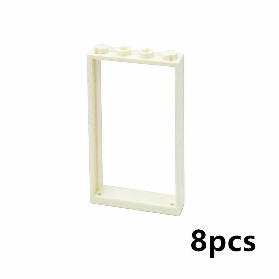 House City Thick Window Door Frame 60596 Parts for Lego Building Block Sets DIY