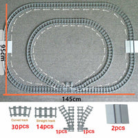 City Rail Flexible Tracks for LEGO Kit Train Building Blocks Sets DIY - 20 Sets! | The Drift Art Co. 10