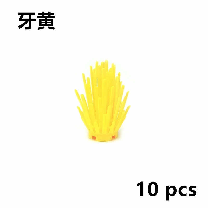 10pcs City Parts for Lego Kits Bush Trees Grass bricks Building Blocks Sets DIY