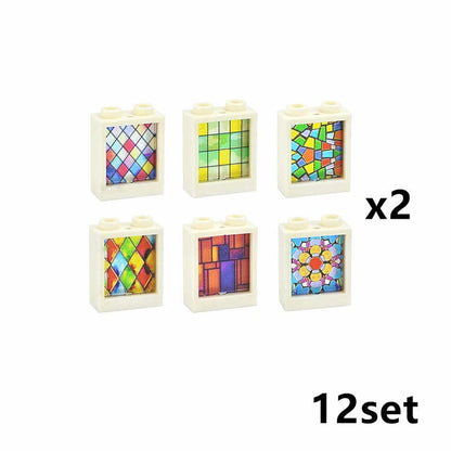 1x2 1x3 1x4 Wall Doors Windows MOC Parts for Lego Kit bricks Building Blocks Set