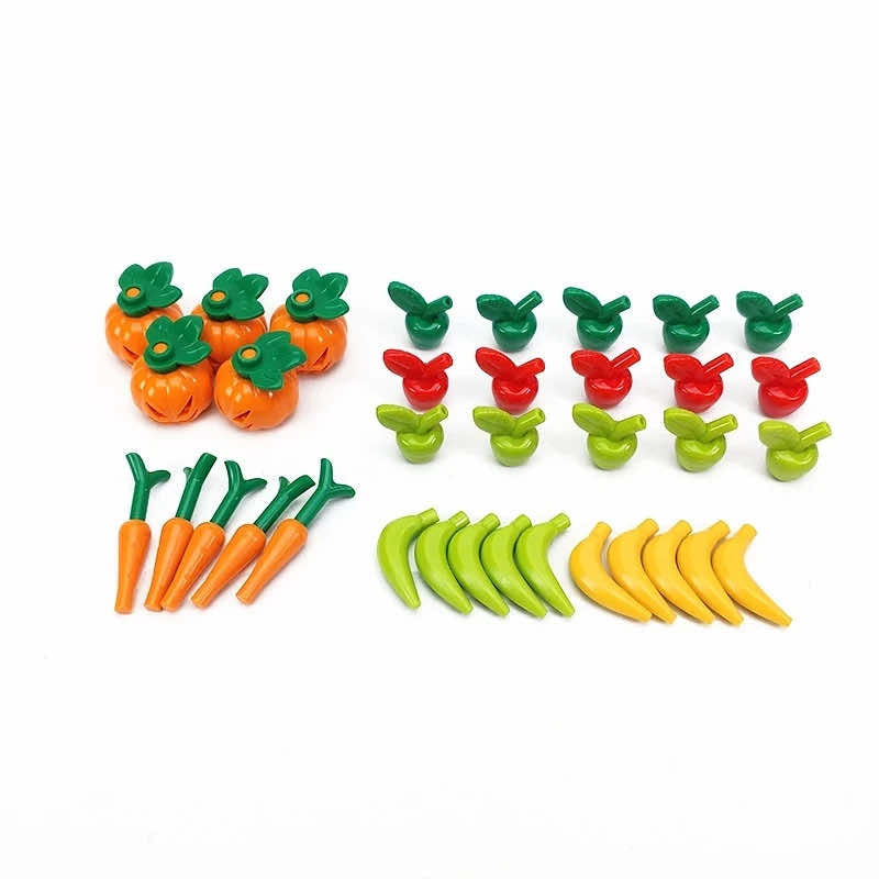 City Food Fruit Trees Box Flower Parts for Lego Sets Building Blocks Sets DIY