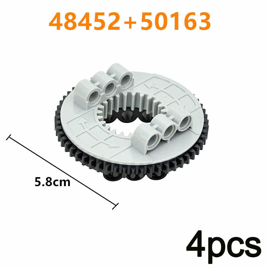 4pcs Turntable Rotating Platform Technic Parts for Lego Kits Building Block Sets