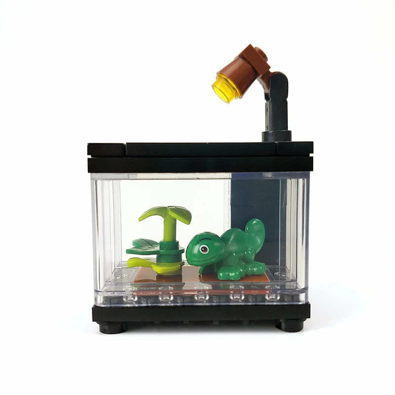 House Fish Tropical Animals Tank Parts for Lego Sets Building Blocks Sets DIY