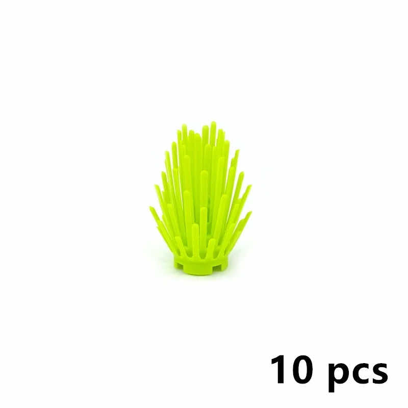 10pcs City Parts for Lego Kits Bush Trees Grass bricks Building Blocks Sets DIY