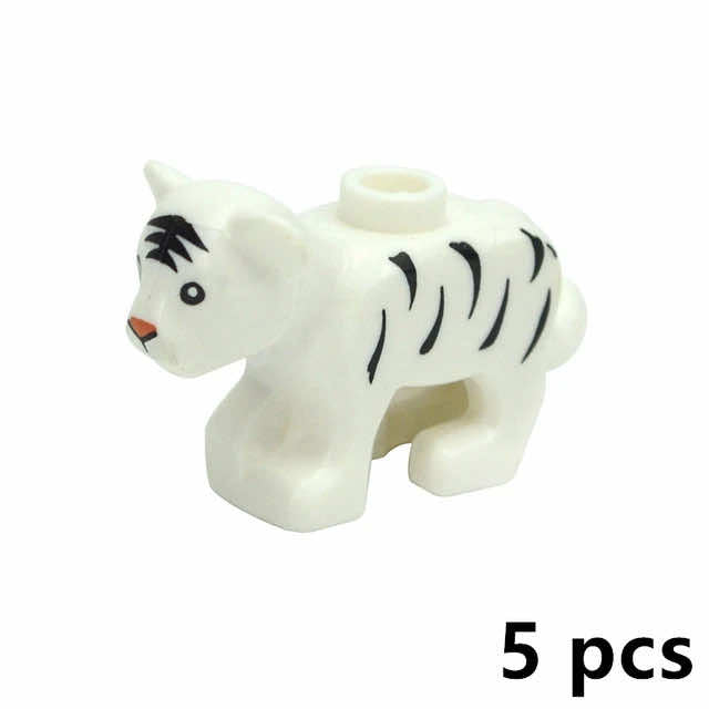 City Animals Zoo Dinosaur Shark Cat Dog Turtle for LEGO Building Blocks Sets DIY