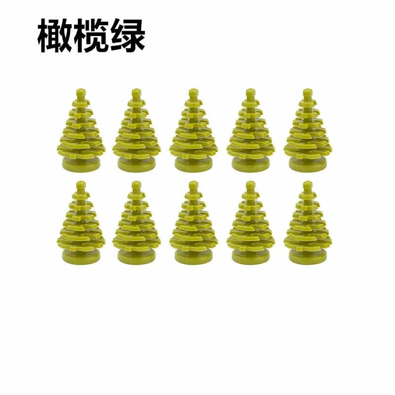 10pcs City Parts for Lego Kits Bush Trees Grass bricks Building Blocks Sets DIY