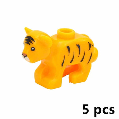 City Animals Zoo Dinosaur Shark Cat Dog Turtle for LEGO Building Blocks Sets DIY