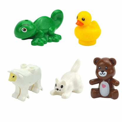 City Animals Zoo Dinosaur Shark Cat Dog Turtle for LEGO Building Blocks Sets DIY