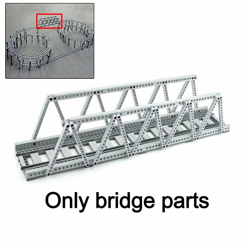 City Rail Flexible Tracks for LEGO Kit Train Building Blocks Sets DIY - 20 Sets! | The Drift Art Co. 24