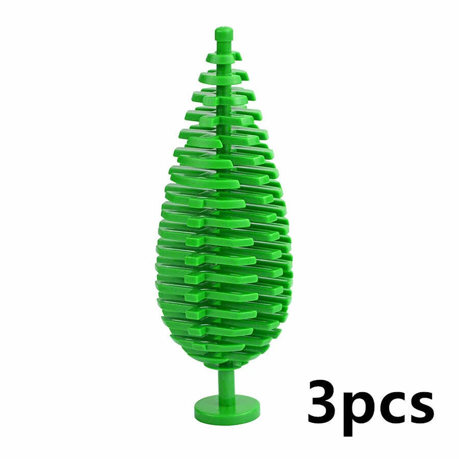 3pcs 3778 Bush Trees Grass City Jungle for Lego Kit brick Building Block Set DIY