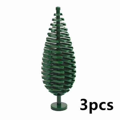 3pcs 3778 Bush Trees Grass City Jungle for Lego Kit brick Building Block Set DIY