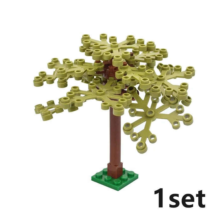 Forest Parts Trunk Palm Pine Grass Parts for Lego Sets Building Blocks Sets DIY