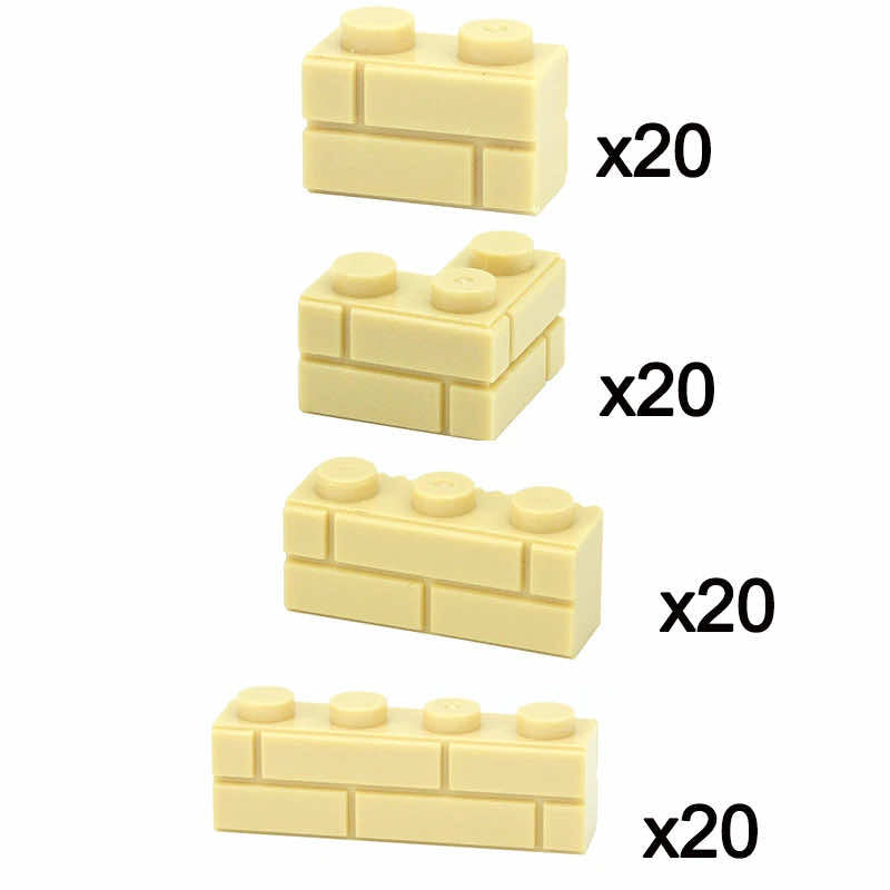 1x2 1x3 1x4 Wall Doors Windows MOC Parts for Lego Kit bricks Building Blocks Set