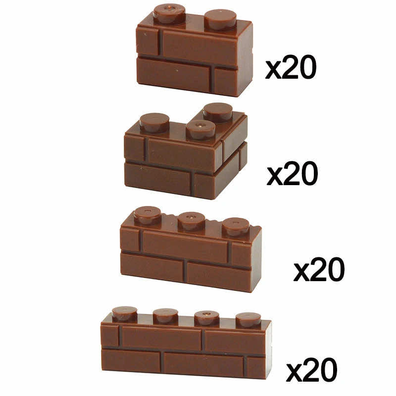 1x2 1x3 1x4 Wall Doors Windows MOC Parts for Lego Kit bricks Building Blocks Set