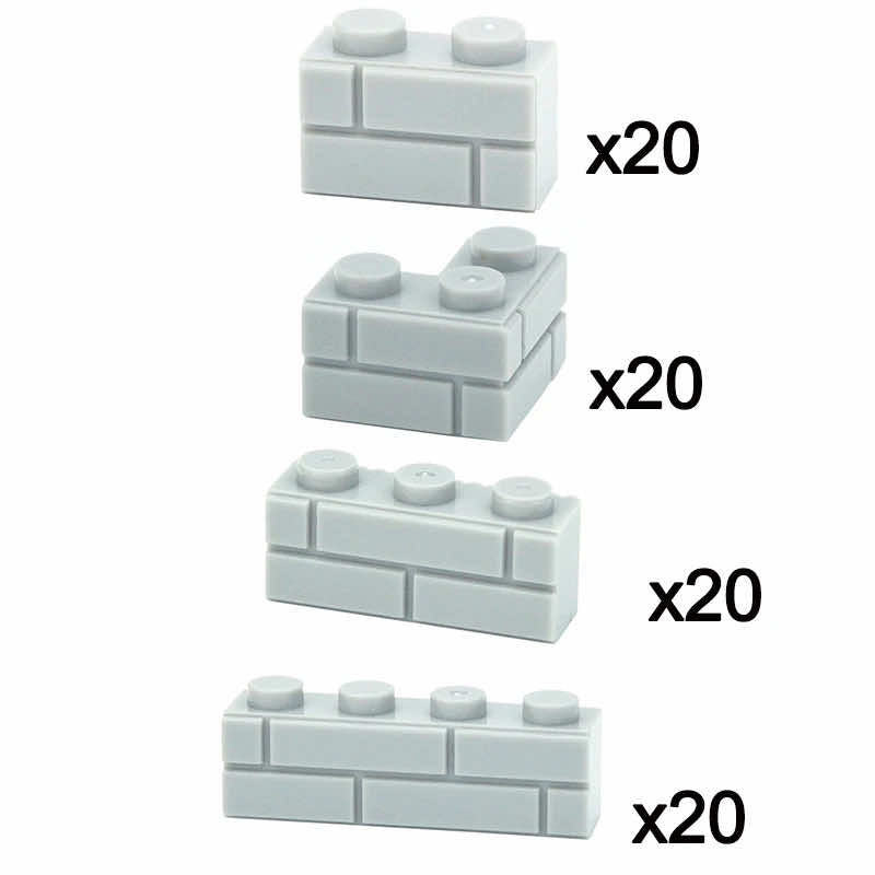 1x2 1x3 1x4 Wall Doors Windows MOC Parts for Lego Kit bricks Building Blocks Set