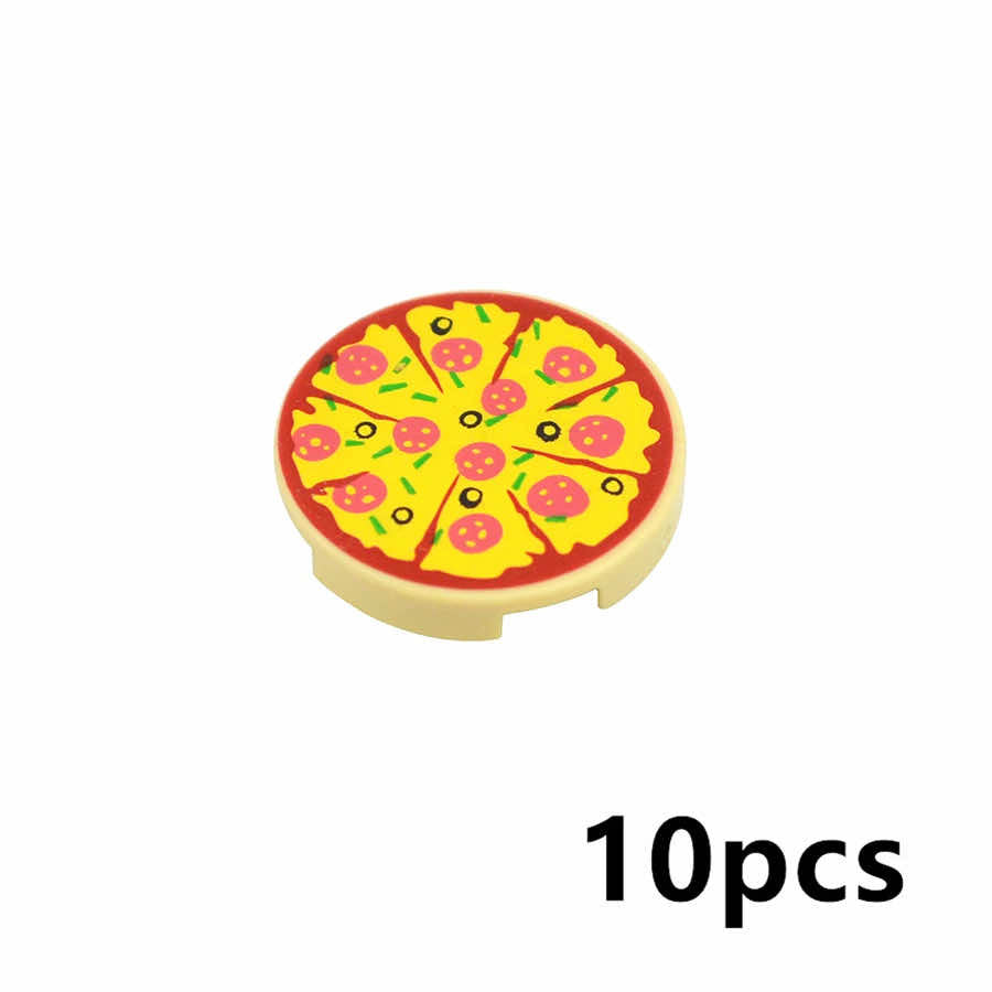 City Food Fish Apple Hot Dog Cake Pizza accessories for Lego Building Block Sets