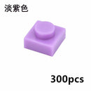 300pcs Thin 1x1 Dots 3024 DIY for Lego Kits Wall bricks Building Blocks Set | The Drift Art Co. 27