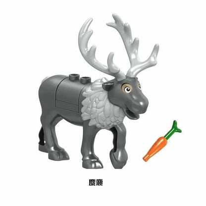 Christmas Animals Elk Reindeer Deer for Lego Sets Building Blocks Brick Sets DIY