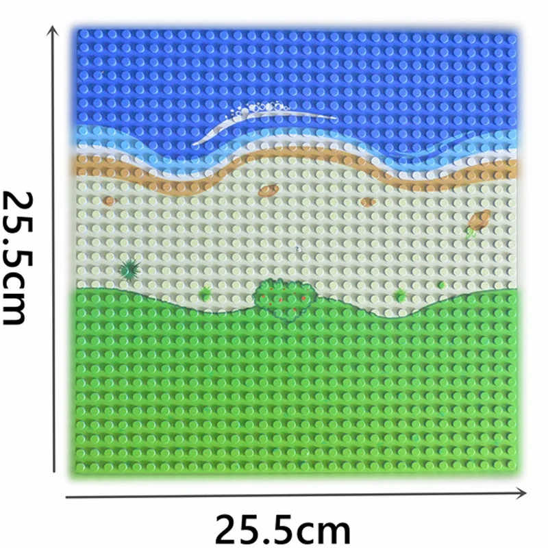 River Sandy Beach Island Building Blocks dots base plate DIY - Various colors!