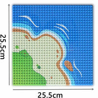 River Sandy Beach Island Building Blocks dots base plate DIY - Various colors! | The Drift Art Co. 9
