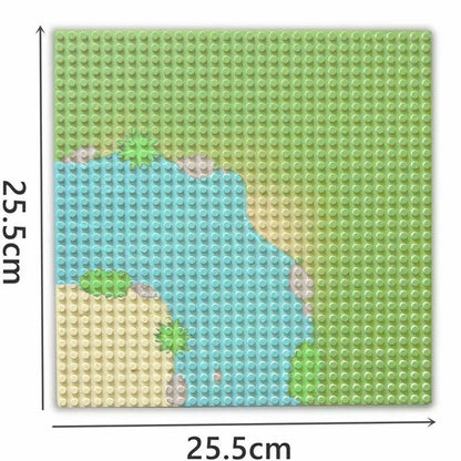 River Sandy Beach Island Building Blocks dots base plate DIY - Various colors!