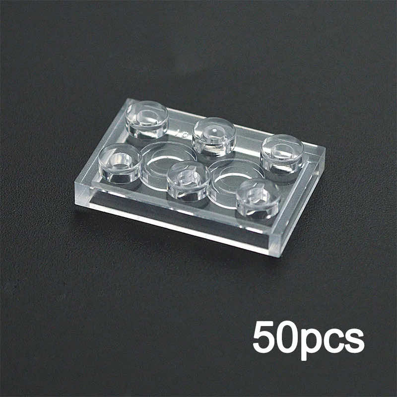 Transparent 1x2 2x2 2x4 Ceramic Tile 3023 3022 3020 Building Blocks Bricks Toy | The Drift Art Co. 24